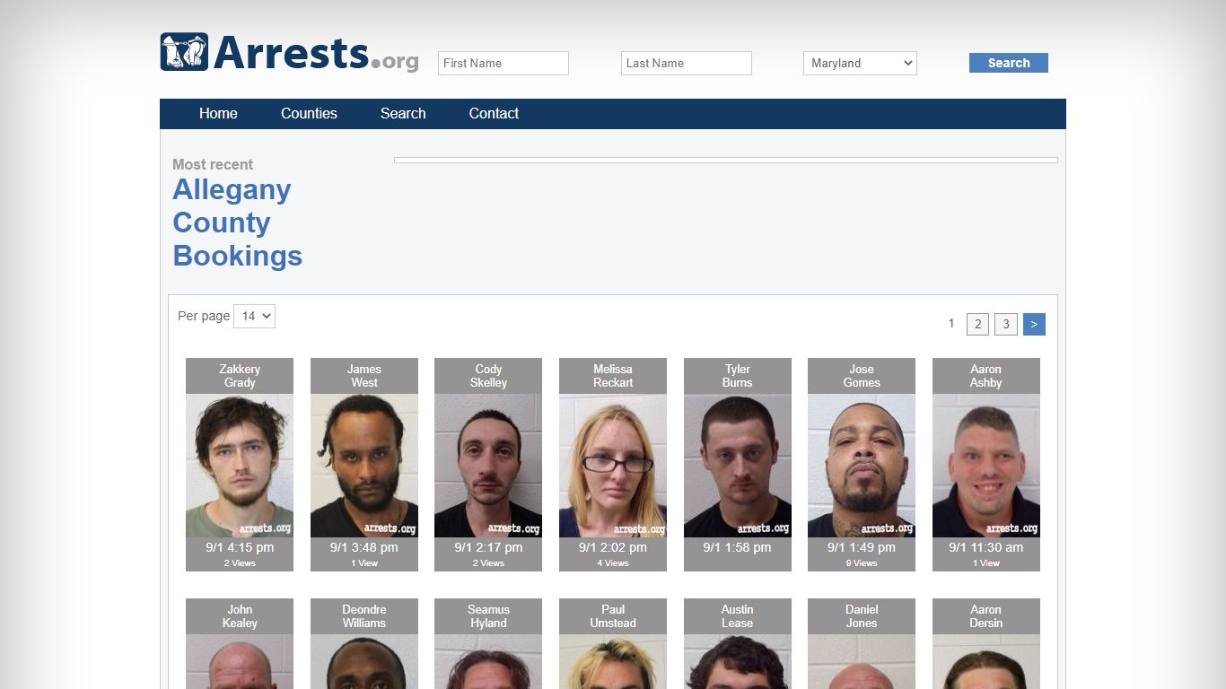 Allegany County Arrests and Inmate Search